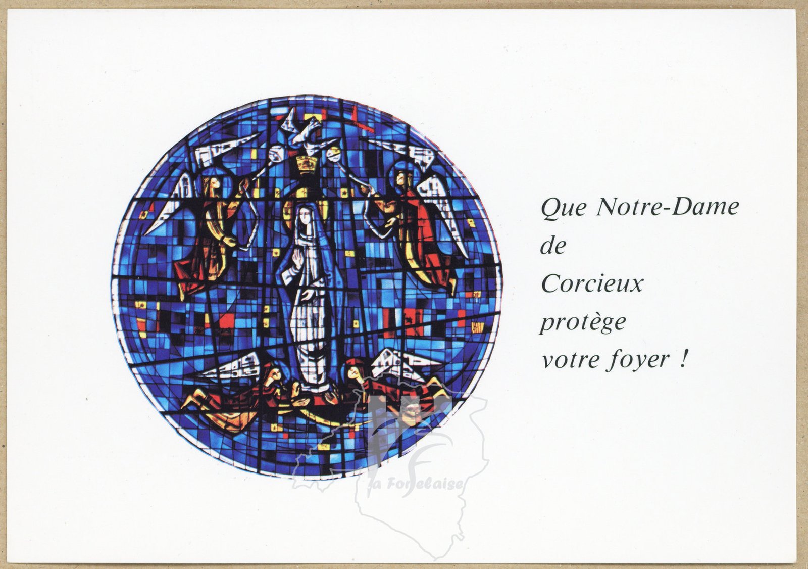 La rosace de l’église de Corcieux – L’Assomption de la Vierge, 1957